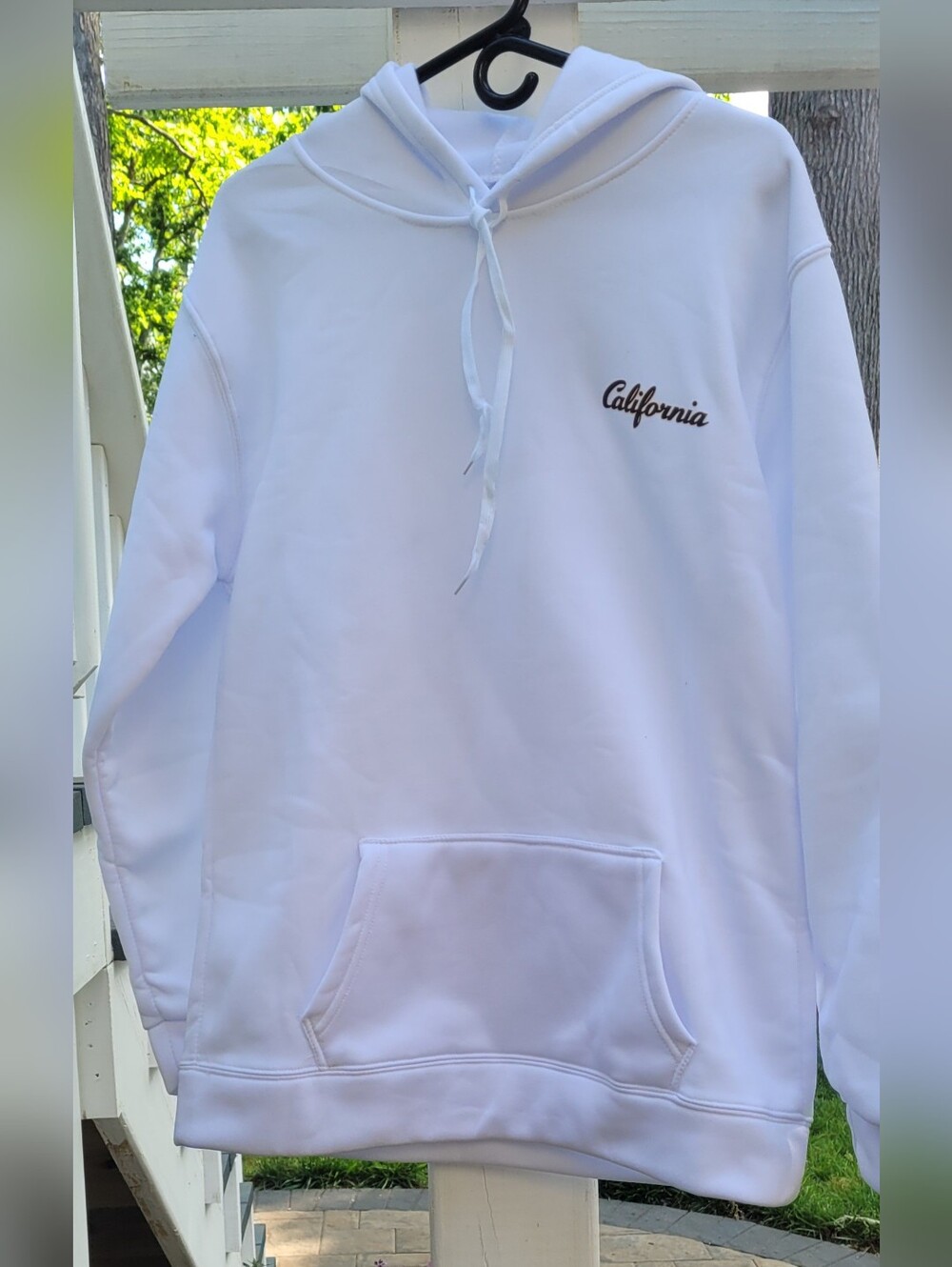 White 'California' Hoodie & Jogger Set - Picture 5 of 5